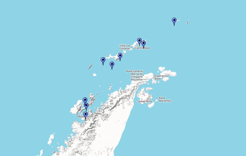 Sursa foto - Google maps: Insule Antarctica incluse in croazierele Royal Caribbean