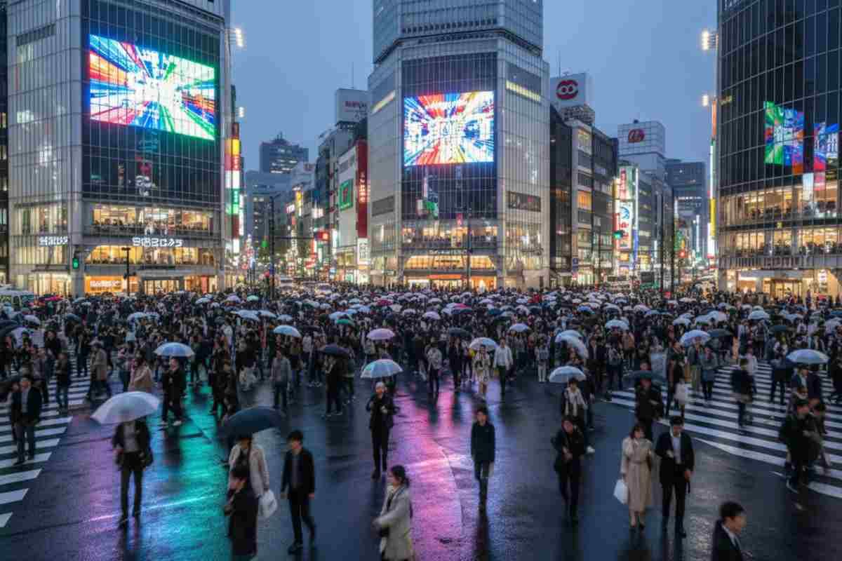Tokyo - capitala efervescenta a Japoniei_Celebra intersectie Shibuya cu miscarea fascinanta a miilor de pietoni