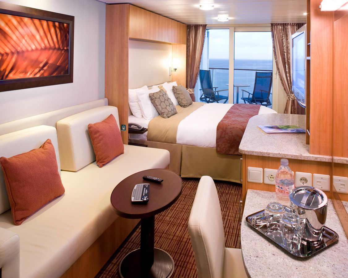 Cabina cu balcon Aquaclass categoria A1 pe Celebrity Eclipse