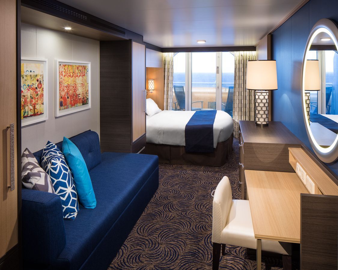 Cabina cu balcon cu vedere obstructionata la ocean categoria 2E pe Quantum of the Seas
