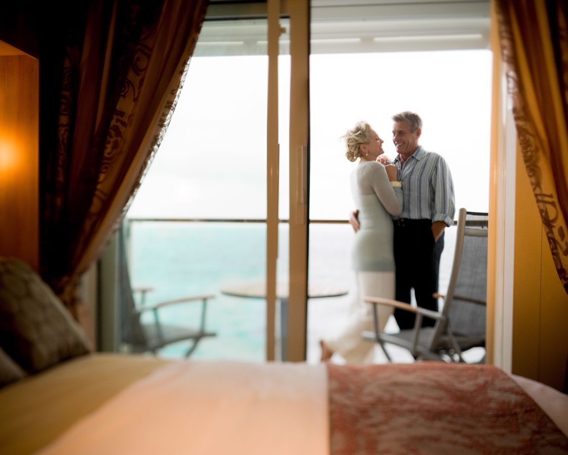 Cabina cu balcon Sunset Veranda categoria SV pe Celebrity Solstice