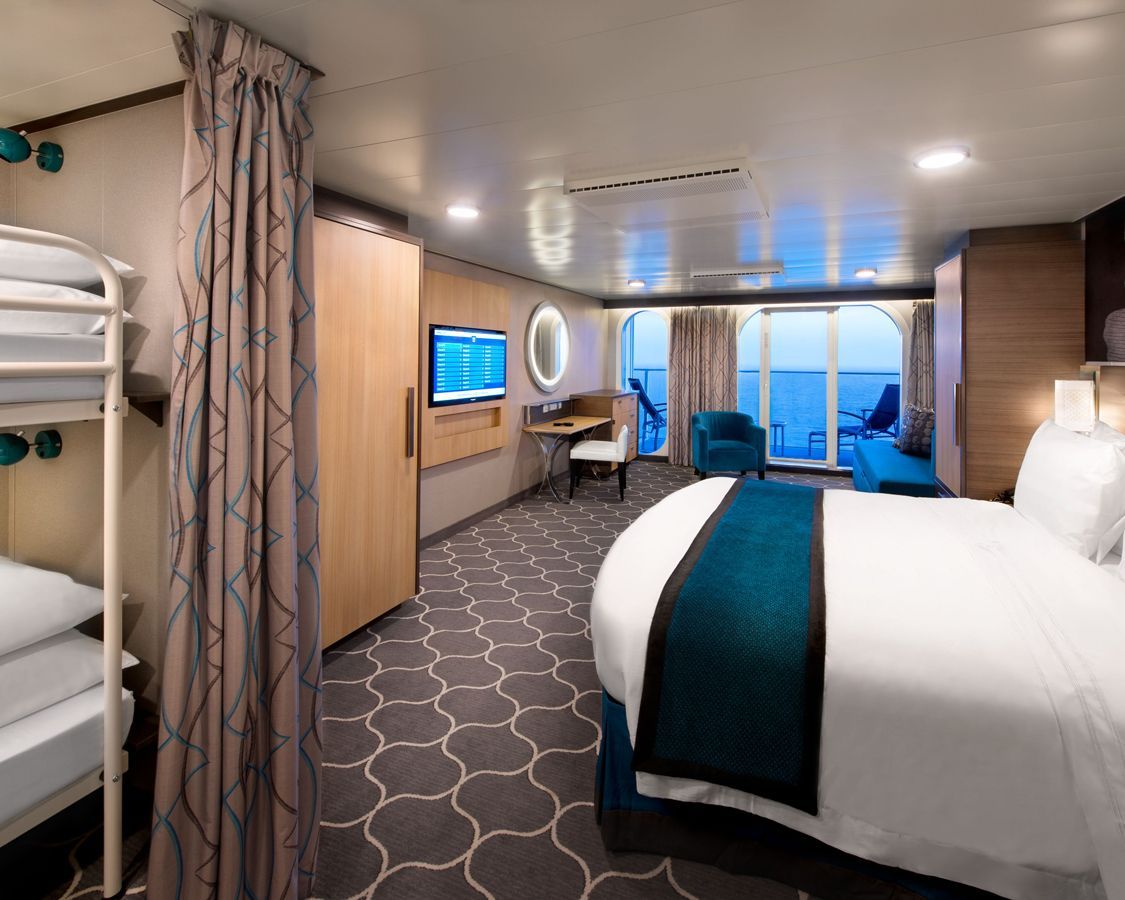 Cabina cu balcon cu vedere la ocean categoria 1A pe Symphony of the Seas