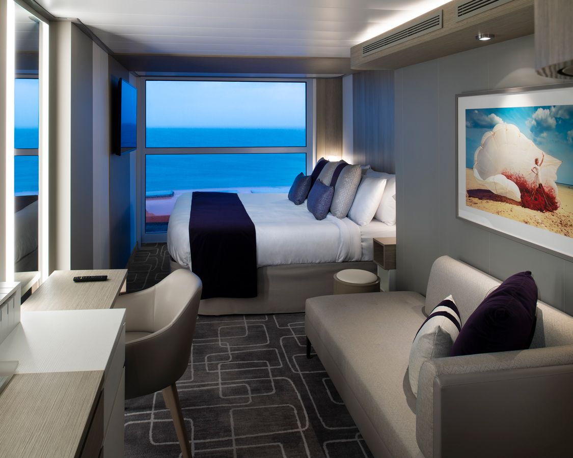 Cabina cu vedere panoramica la ocean categoria PO pe Celebrity Edge, Apex, Beyond si Ascent