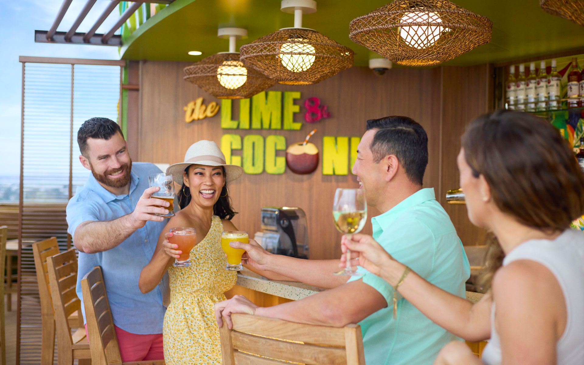 barul the lime and coconut, oameni,