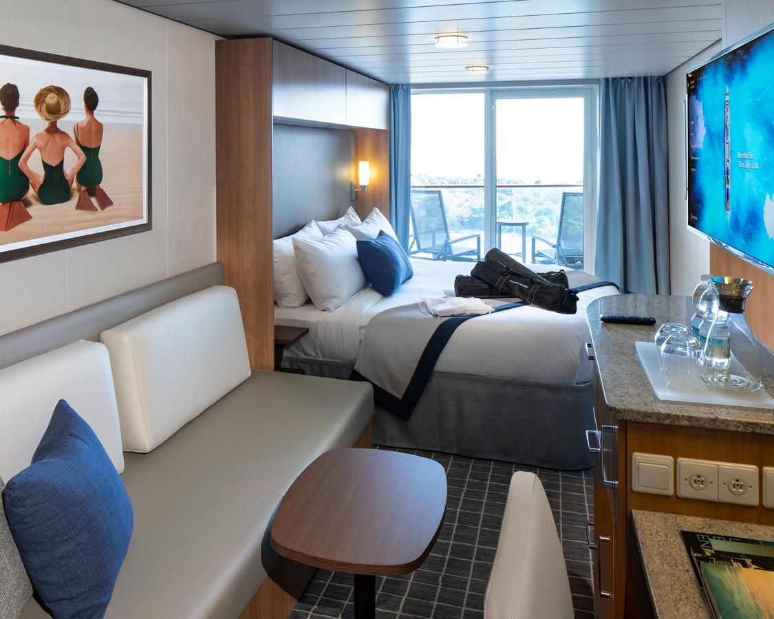 Cabina cu balcon Aquaclass categoria A1 pe Celebrity Silhouette