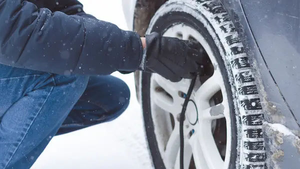 Car Tire In Cold Weather
