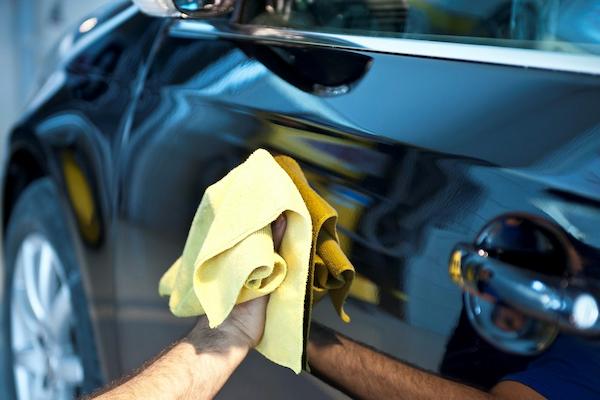 Buff the wax with a clean microfiber cloth