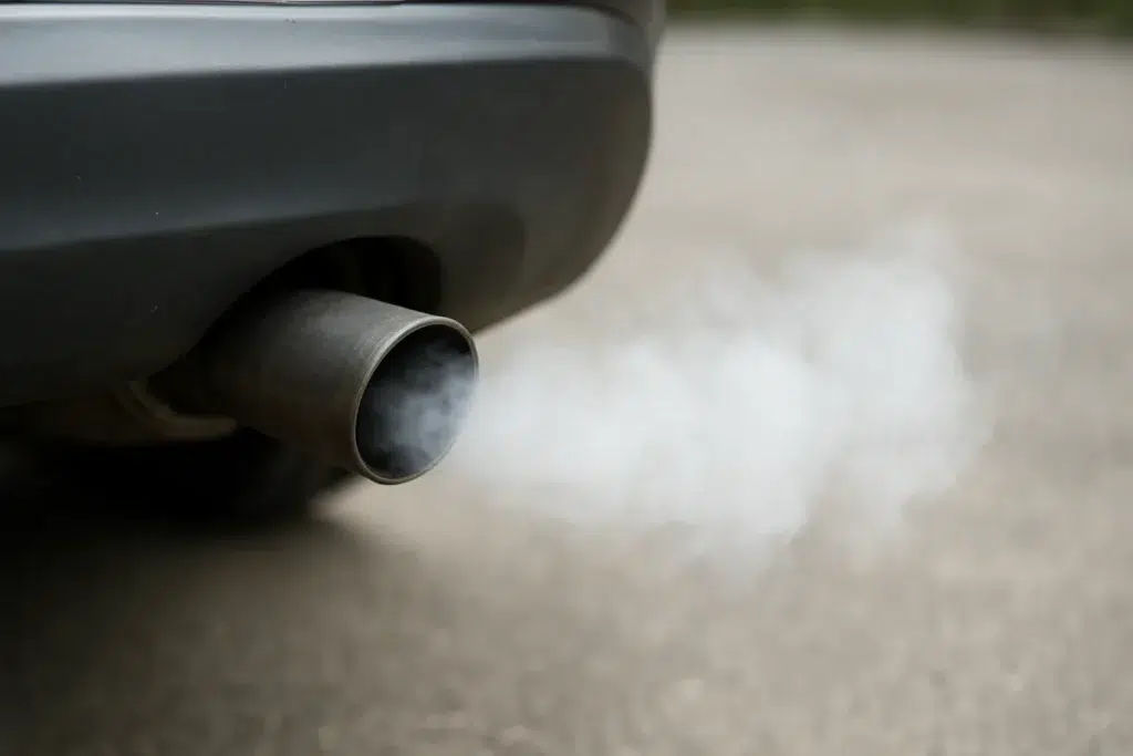 Why Does My Car Exhaust Smell So Strong? Strong exhaust fumes coming from a car tailpipe