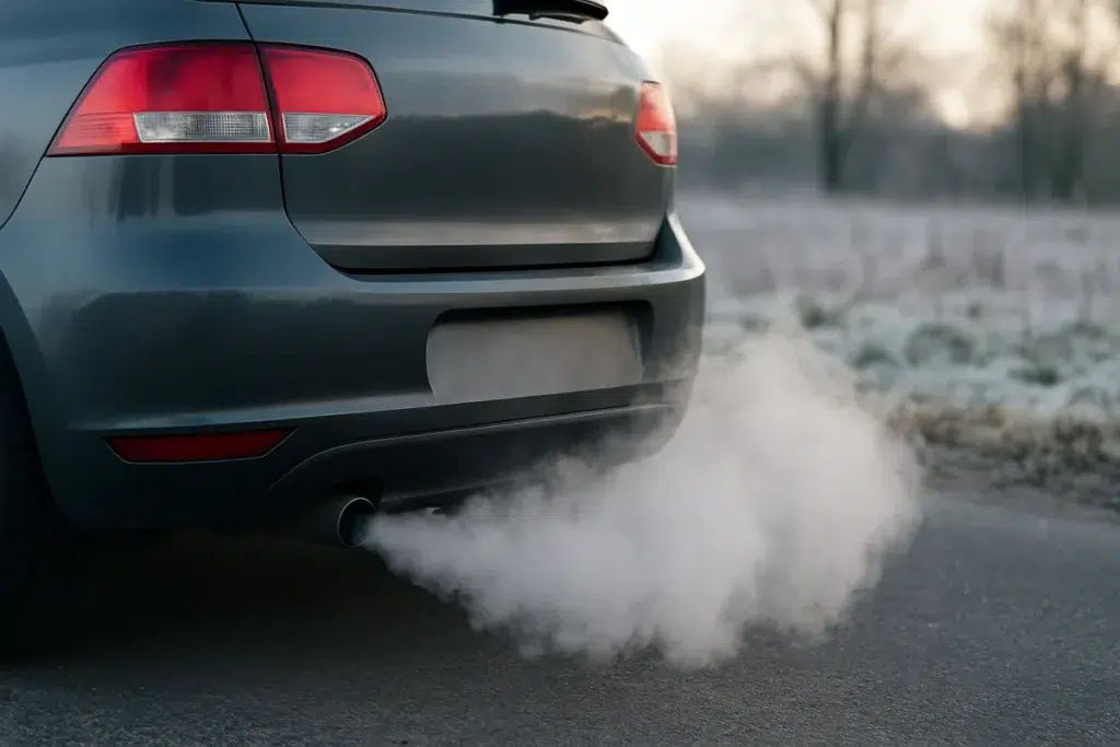 White Smoke From Exhaust: What It Means and What to Do White smoke coming from a car exhaust tailpipe