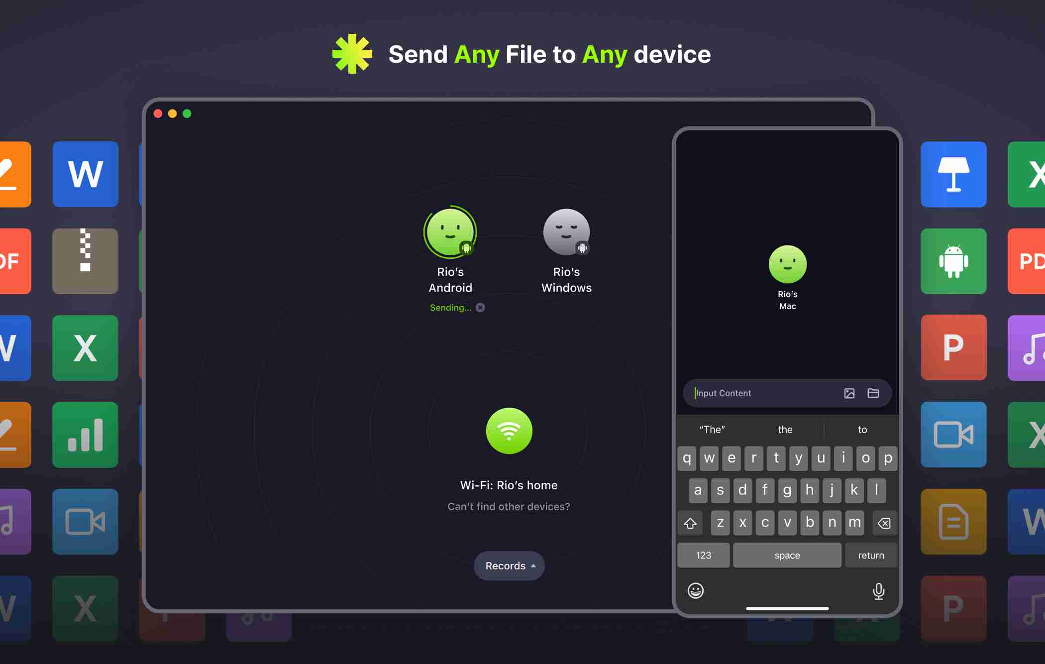 Airclap-Send any file to any device