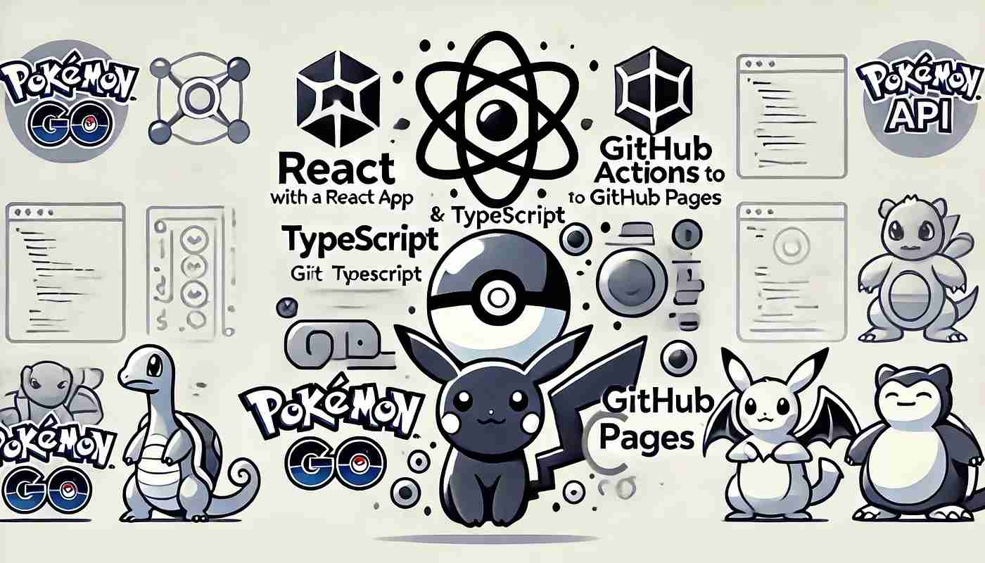 Image of a Pokémon React GitHub illustration, created by DALL-E