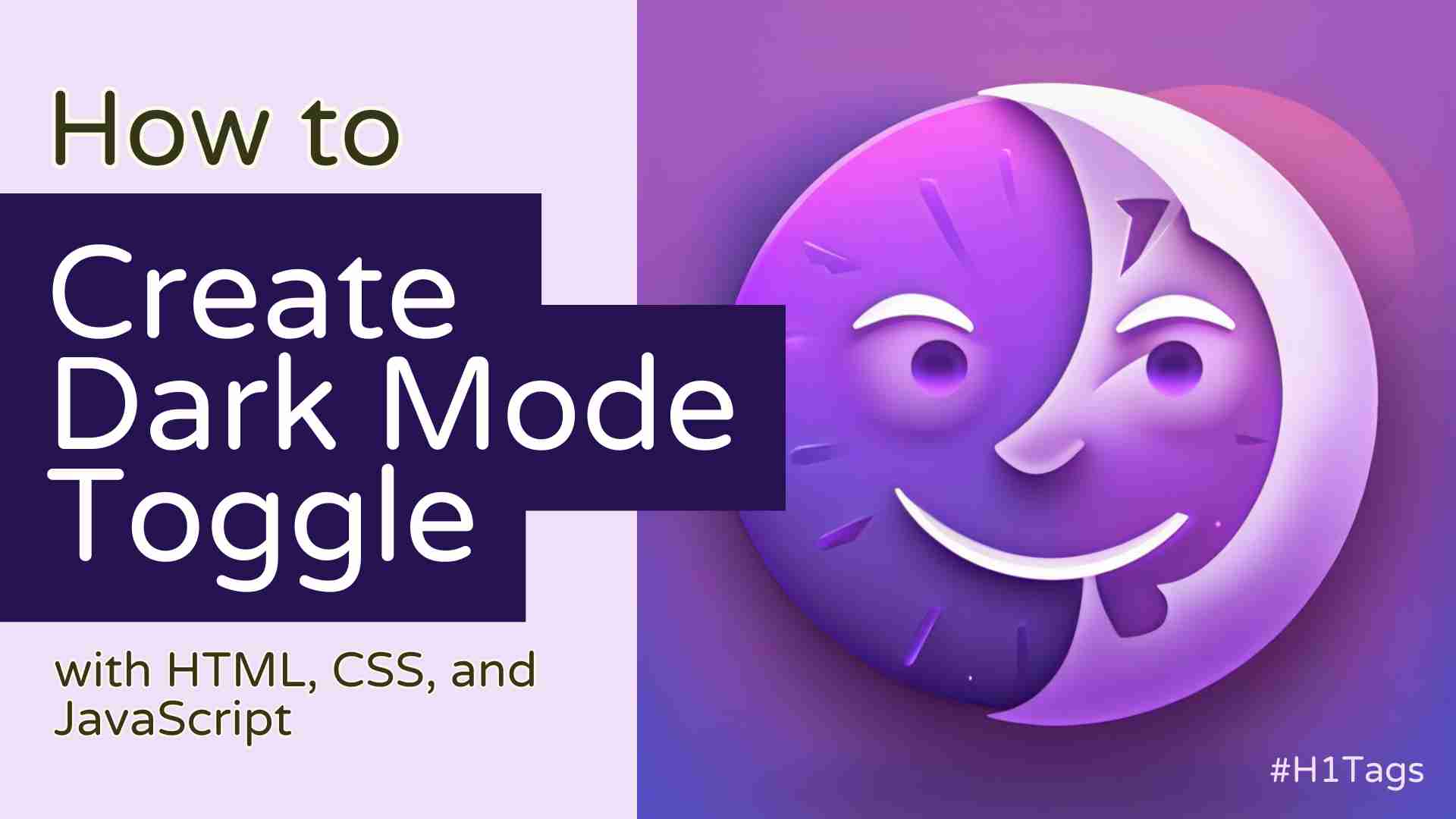 How to Create a Dark Mode Toggle with HTML, CSS, and JavaScript