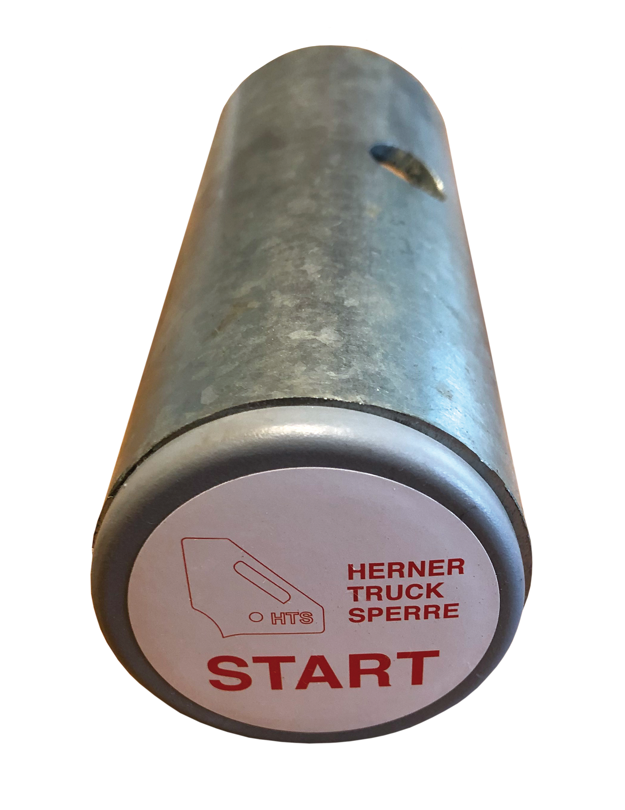 Startstück Einnerreihe / Kunststoffkappe mit Aufkleber „Start Einerreihe“