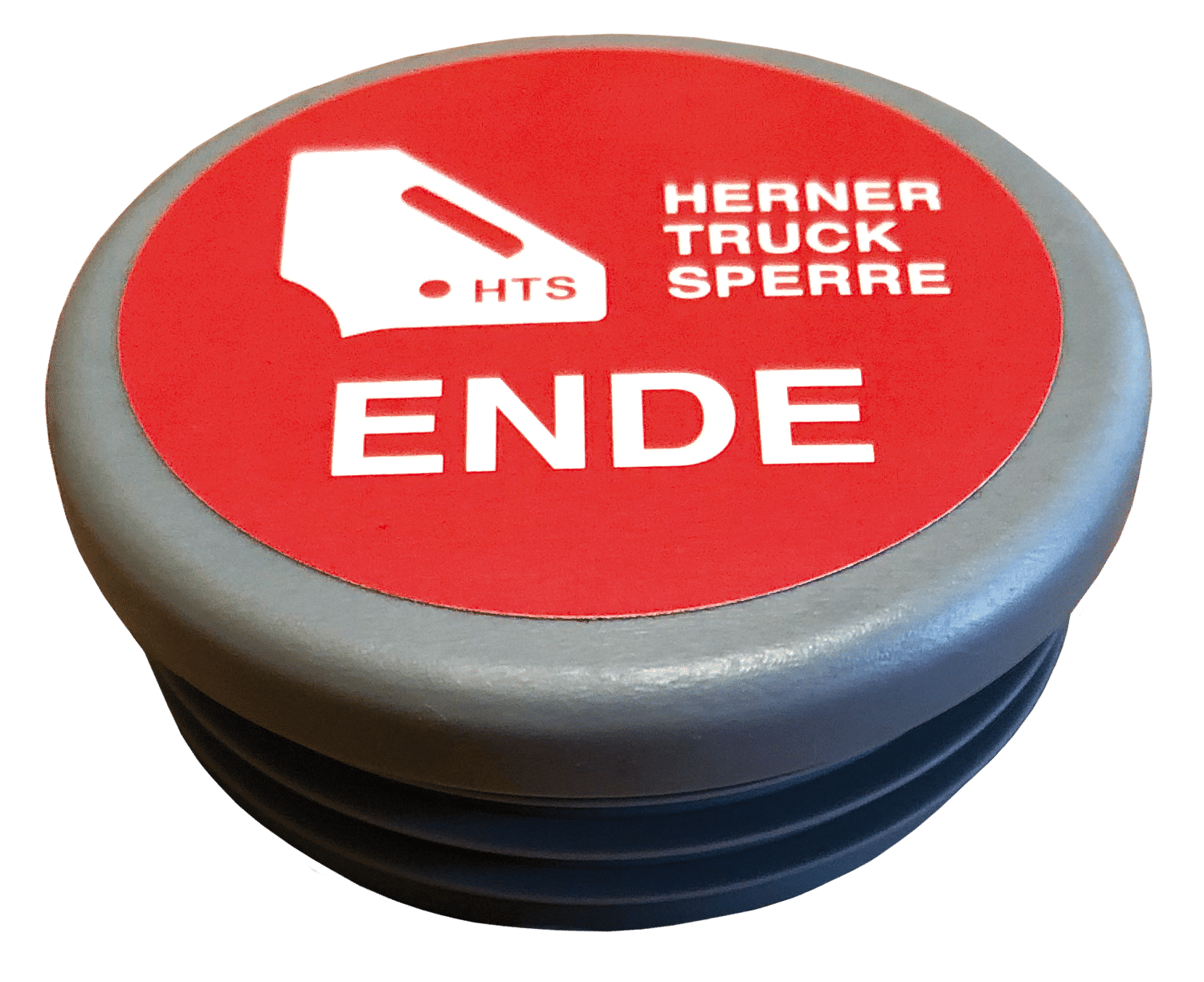 Kunststoffkappe mit Aufkleber „ENDE“