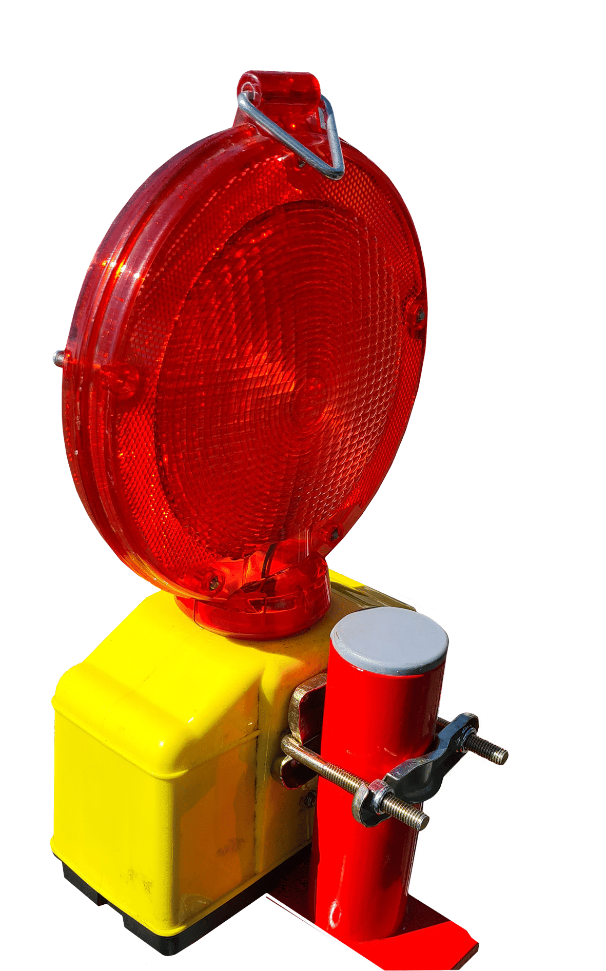 Die Beleuchtung der Sperren erfolgt mit handelsüblichen Baustellenlampen.