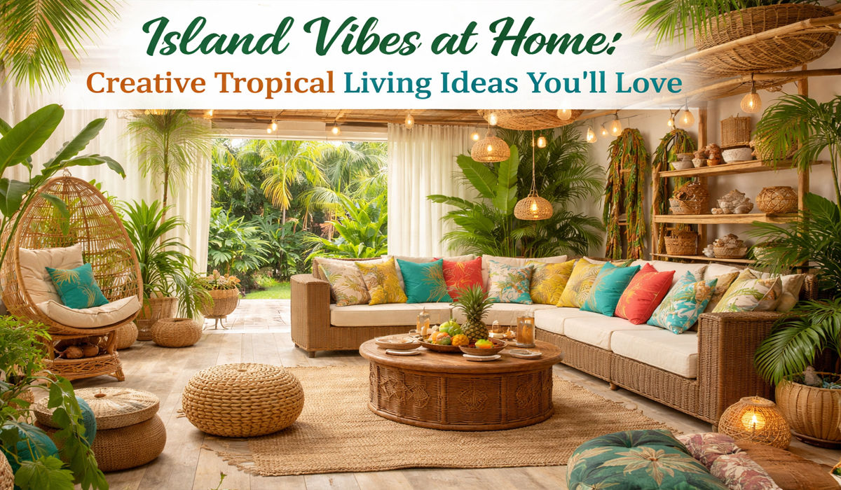 Island Vibes at Home: Creative Tropical Living Ideas You’ll Love