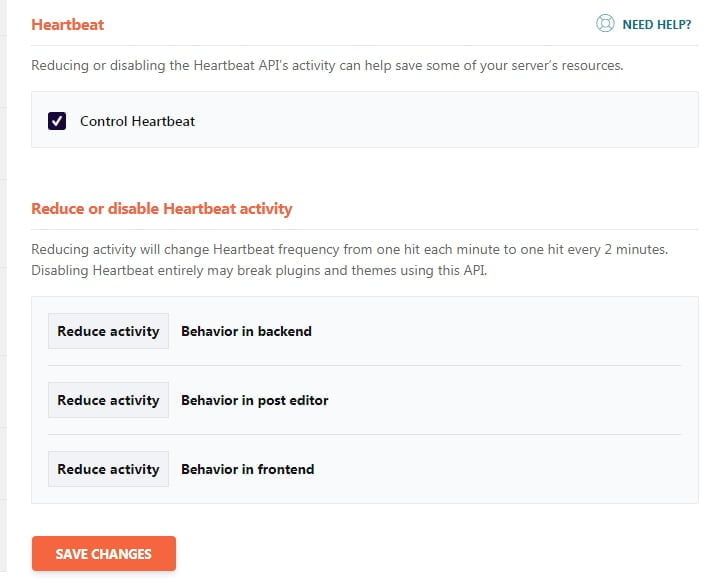 Dashboard WordPress Lambat