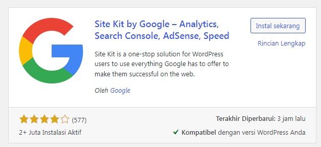 Plugin WordPress Untuk Memasang Google Analytics