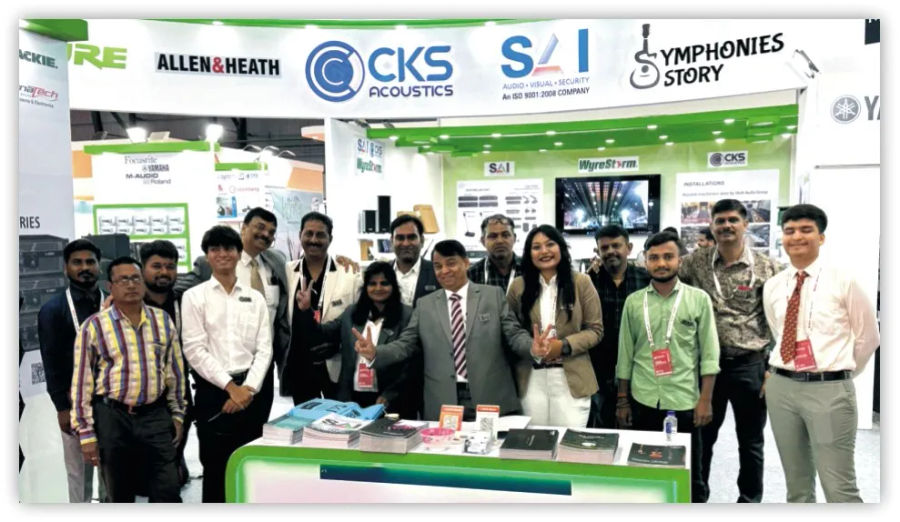 The CKS team on the exhibition stand