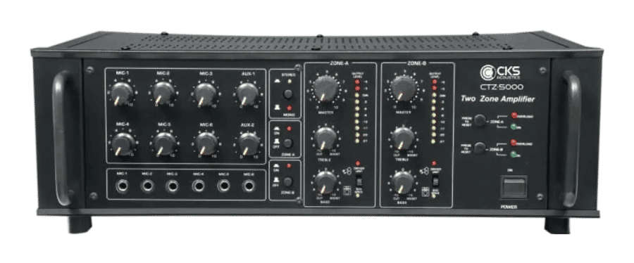 CTZ-5000, Two Zone PA Amplifier by CKS Acoustics
