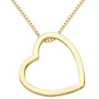 Heart Shaped Box Chain White Gold Plated Sterling Silver Necklace – Dainty Jewelry Gift for Her
