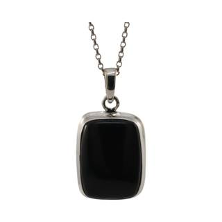Stunning Black Onyx Crystal Pendant in Sterling Silver - Elevate Your Style!