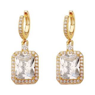 Shimmer and Shine: Discover Our 18k Gold Plated Sterling Silver Earrings with Cubic Zirconia Accents - Shop Now!