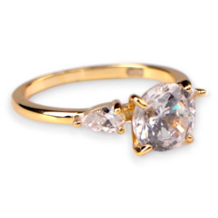 18k Gold Plated Sterling Silver Ring – Elegant Women’s Jewelry, Perfect Gift for Her – Image 7