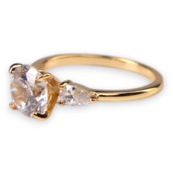 18k Gold Plated Sterling Silver Ring – Elegant Women’s Jewelry, Perfect Gift for Her – Image 5