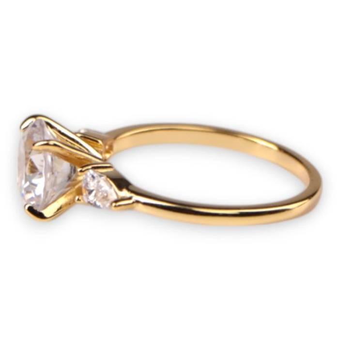 18k Gold Plated Sterling Silver Ring – Elegant Women’s Jewelry, Perfect Gift for Her – Image 4