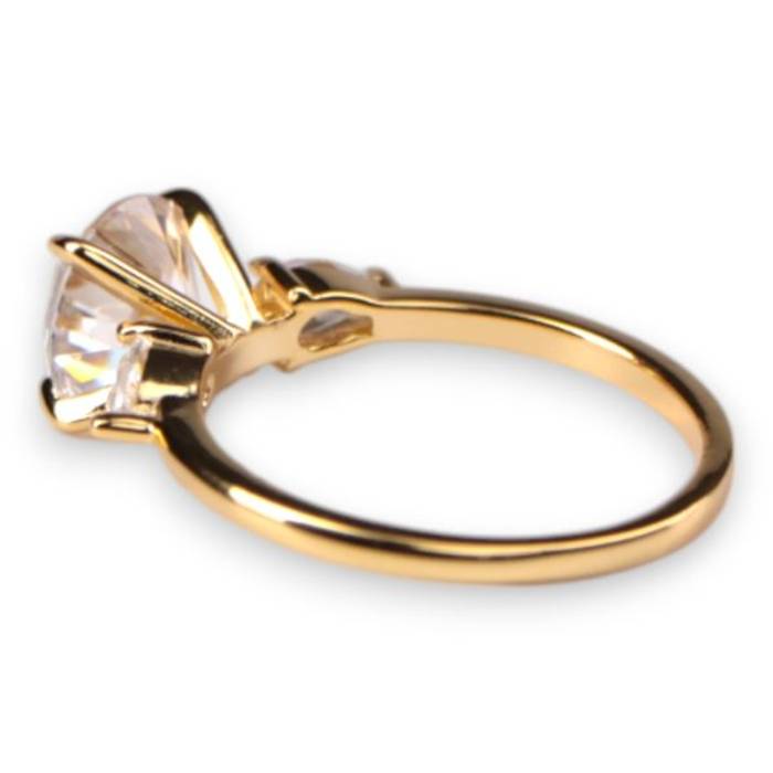18k Gold Plated Sterling Silver Ring – Elegant Women’s Jewelry, Perfect Gift for Her – Image 3