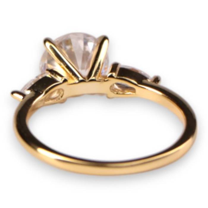 18k Gold Plated Sterling Silver Ring – Elegant Women’s Jewelry, Perfect Gift for Her – Image 2