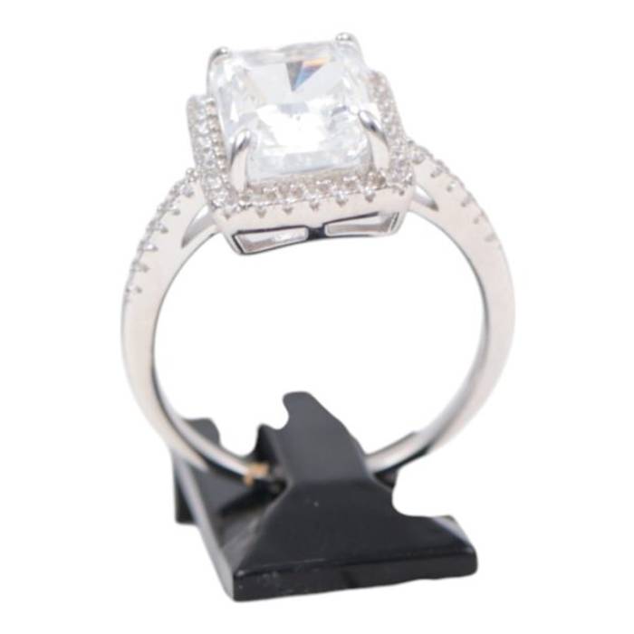 White Gold Plated Sterling Silver Ring – Elegant Women’s Fashion Jewelry – Image 8