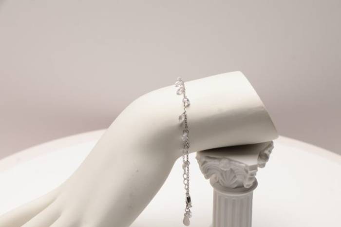 Upgrade Your Style with our Stunning Sterling Silver CZ Chain Bracelet - Shop Now! – Image 6