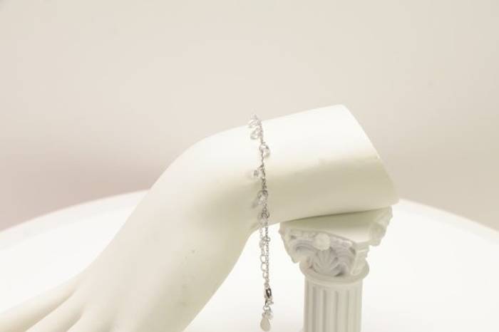 Upgrade Your Style with our Stunning Sterling Silver CZ Chain Bracelet - Shop Now! – Image 5