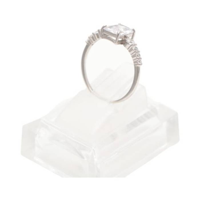 Sparkling Elegance: Sterling Silver Cubic Zirconia Ring for Statement Style – Image 8
