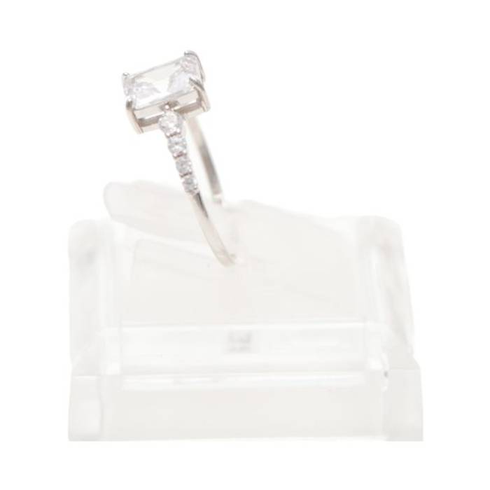 Sparkling Elegance: Sterling Silver Cubic Zirconia Ring for Statement Style – Image 5