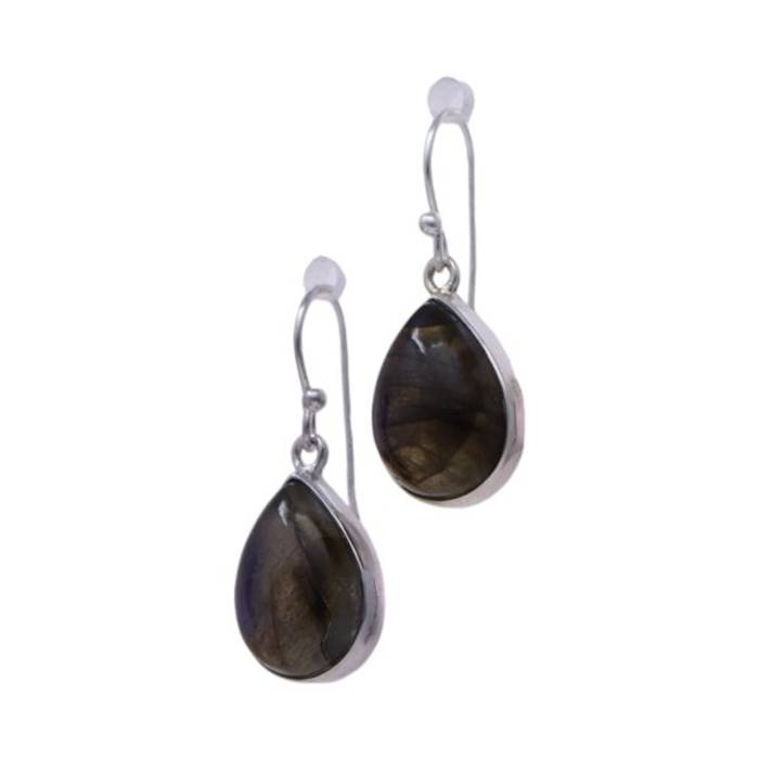 Labradorite Sterling Silver Drop Earrings - Handcrafted Perfection for Every Occasion! – Image 5