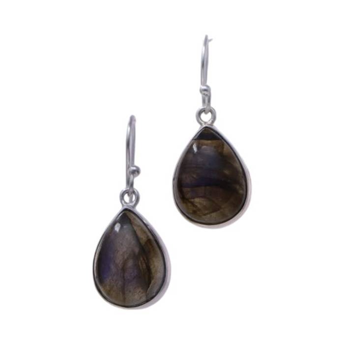 Labradorite Sterling Silver Drop Earrings - Handcrafted Perfection for Every Occasion! – Image 2
