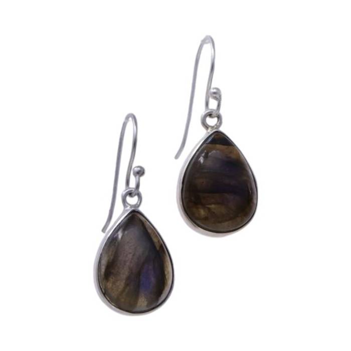 Labradorite Sterling Silver Drop Earrings - Handcrafted Perfection for Every Occasion!