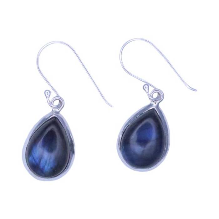 Sparkle and Shine: Labradorite Sterling Silver Drop Earrings | Shop Now! – Image 3