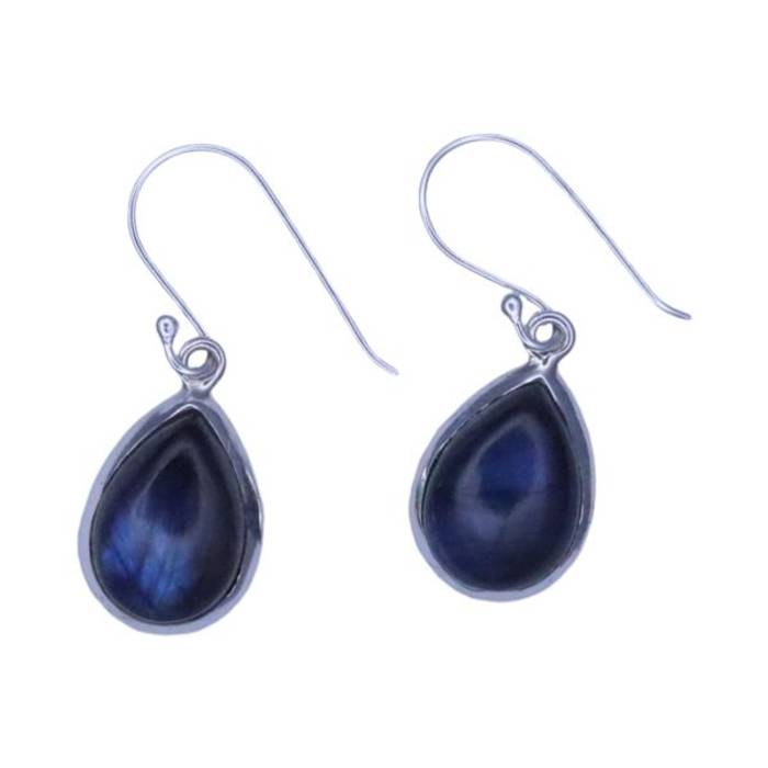 Sparkle and Shine: Labradorite Sterling Silver Drop Earrings | Shop Now! – Image 2