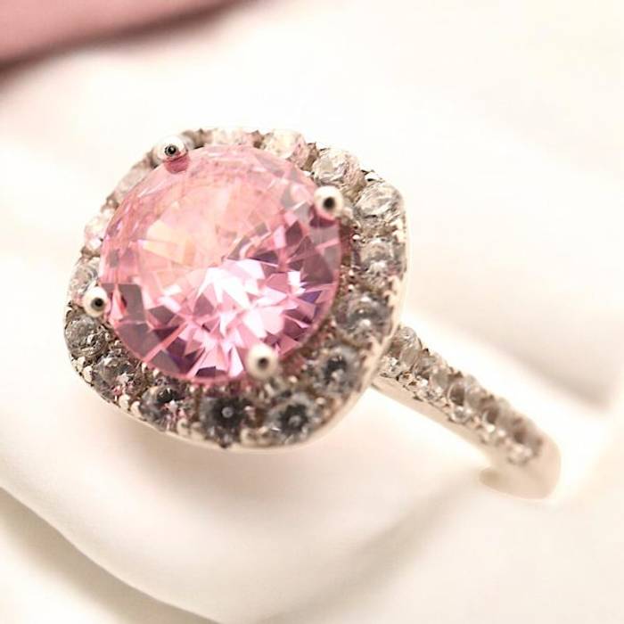 Sparkle All Day: Sterling Silver Pink Cubic Zirconia Jewelry Collection for Effortless Elegance - Image 10