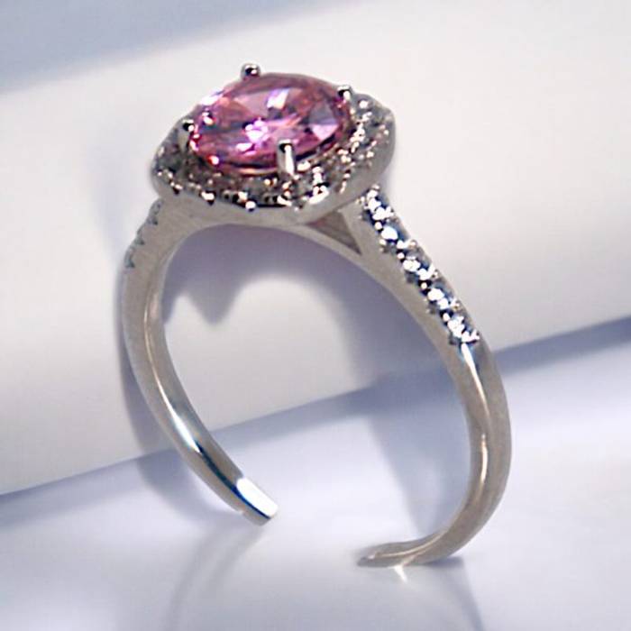 Sparkle All Day: Sterling Silver Pink Cubic Zirconia Jewelry Collection for Effortless Elegance - Image 4
