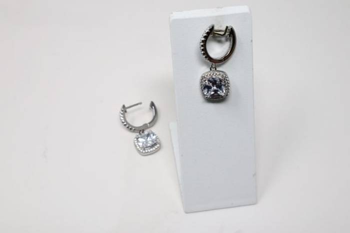 White Gold Plated Hoop Earrings for Women - Elegant & Trendy Fashion Jewelry – Image 10