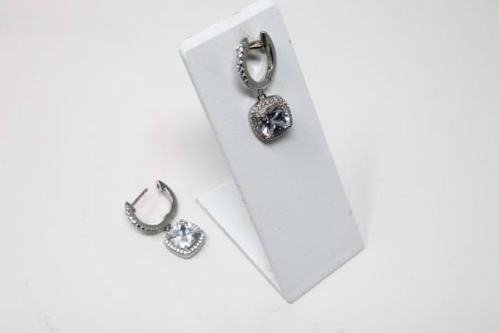 White Gold Plated Hoop Earrings for Women - Elegant & Trendy Fashion Jewelry – Image 6