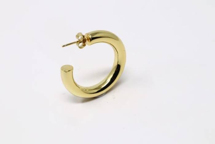 Elegant 18K Gold Plated Simple Circle Hoop Earrings - C Shape Fashion Earrings for Every Occasion - Image 10