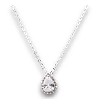 Teardrop Cubic Zirconia Pendant Necklace – Sparkling Crystal Teardrop Jewelry for Women