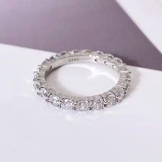 White Gold Plated Sterling Silver Ring – Elegant Women’s Fine Jewelry for Engagement & Gifts