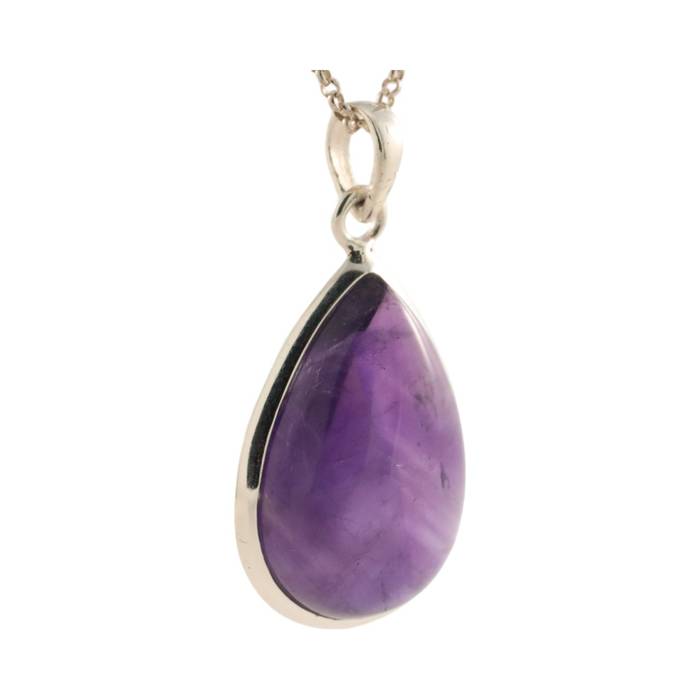 Stunning Tear Drop Shape Amethyst Pendant - Elevate Your Style with this Dazzling Gemstone Necklace - Image 7